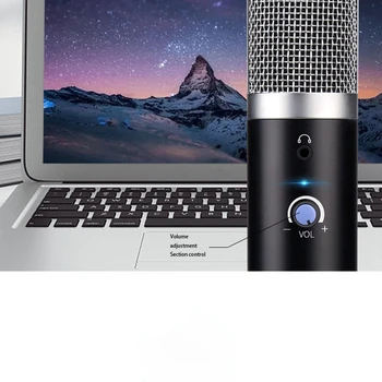 

Professional USB Condenser Microphone Karaoke Microphone For Laptop MAC Windows YouTube