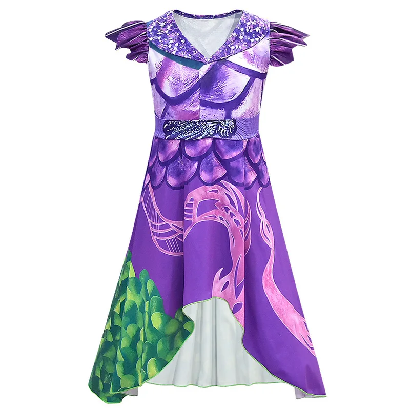 Новое модное платье для девочек из фильма «кожа»; детская одежда; одежда для костюмированной вечеринки на Хэллоуин