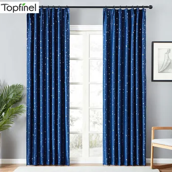 

Topfinel Lucky Star Blackout Curtains For Living Room Kids Room Bedroom Modern Window Treatment Curtains Drapes 100% Polyester