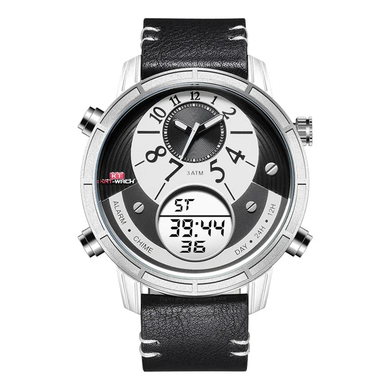 

Kt Men Outdoor Sports More Function Electronic Watch Waterproof Luminous Quartz Watch 1809
