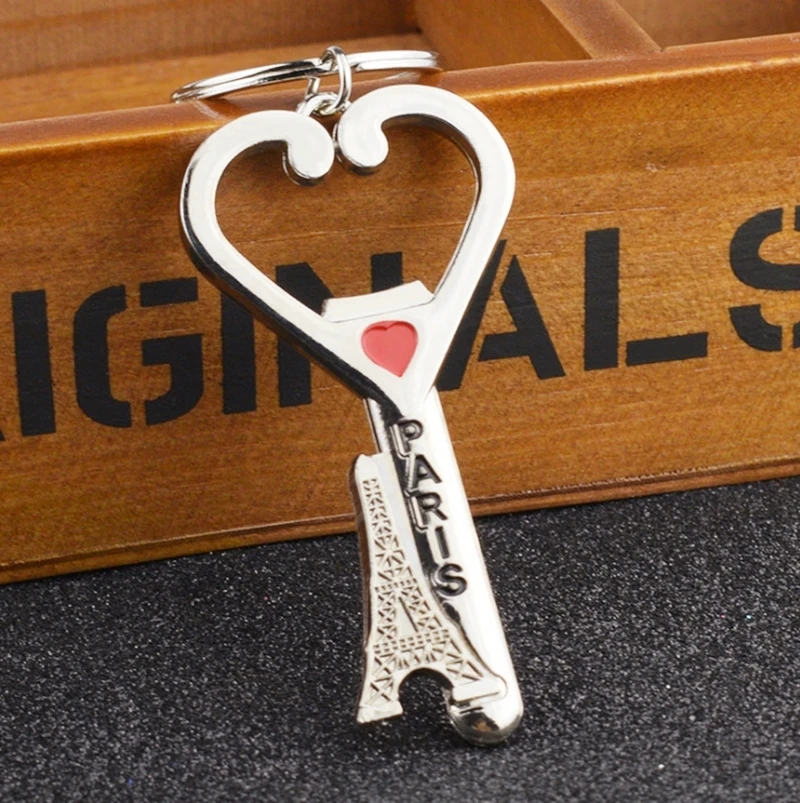  High quality bottle opener for kitchen tools; Eiffel Tower alloy beer bottle opener; key chain jewe - 4000553535090