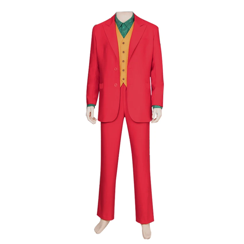 Костюмы для шутников клоуна, мужские костюмы на Хэллоуин для взрослых, рождественские костюмы для косплея, аниме, мужские костюмы, Рождественская одежда, костюм Джокера - Цвет: Suit