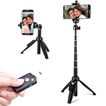

Foldable Tripod Smart Phone Selfie Stick Support Remote Control Handheld Wireless Bluetooth Tripod Selfie Stick For All Phone