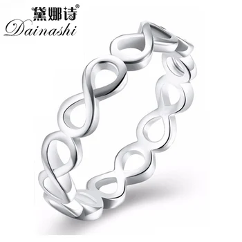 

Dainashi Cross Surround 925 Silver Superior Quality Hollowing Out Rings Sexy Wedding Finger Rings Jewelry For Fashion Women Gift