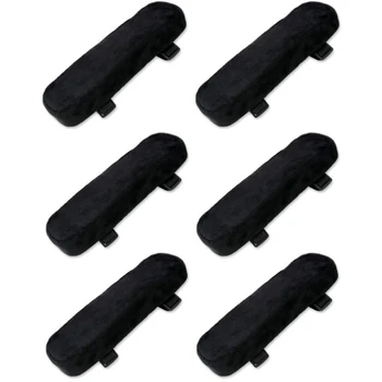 

Chair Armrest Pads,Memory Foam Elbow Pillow for Forearm Relief,Washable Chair Arm Covers Cushion for Home, Office Black