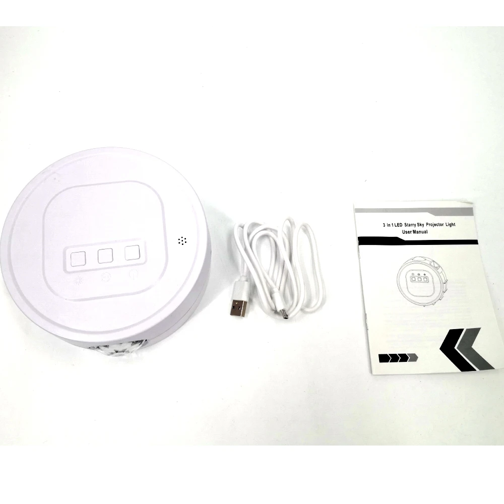 Starry Sky Projector Light LED Nebula Cloud Night Light 6Colors Ocean Waving Light Rotation Projection Lamp for Kids Gifts 2