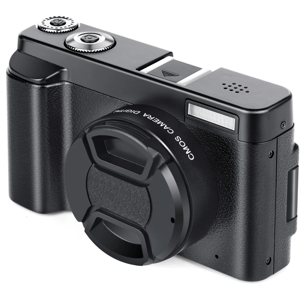 DC101 Цифровая видеокамера мини HD 1080P вращающийся портативный DSLR камера путешествия видео CMOS зум ЖК-экран анти встряхивание микро