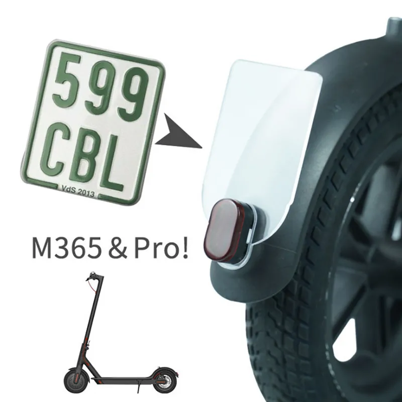 Для Xiaomi M365 Pro Противоударная безопасная предупреждающая табличка электрический скутер задний хвост номерной знак аксессуары для крыльев