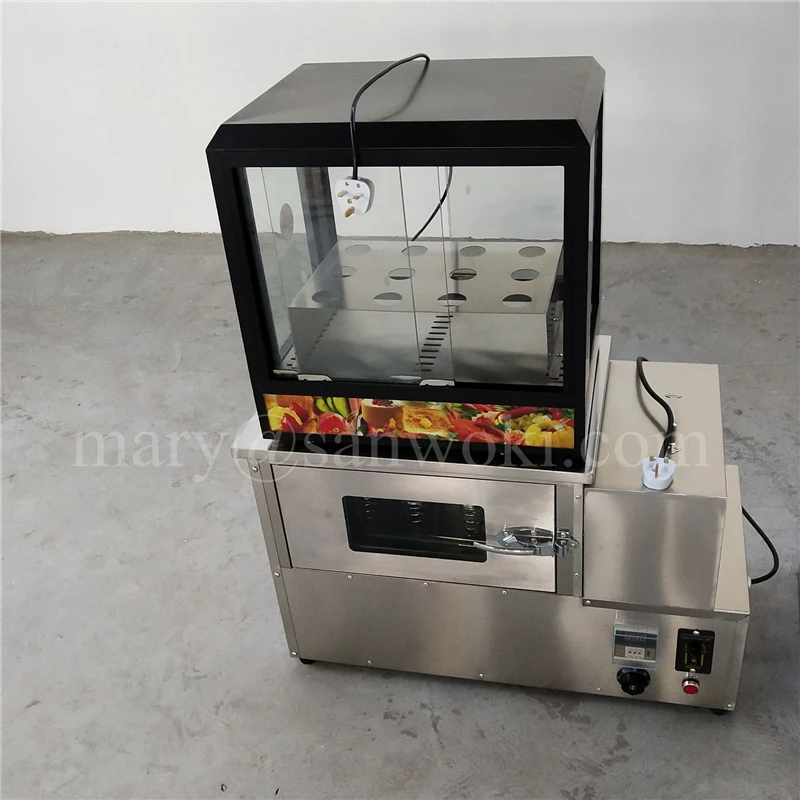 Description Picture 4 of itemElectric cone pizza making baking machine pizza cone vending machines and display case Display cabinet and Pizza cone oven