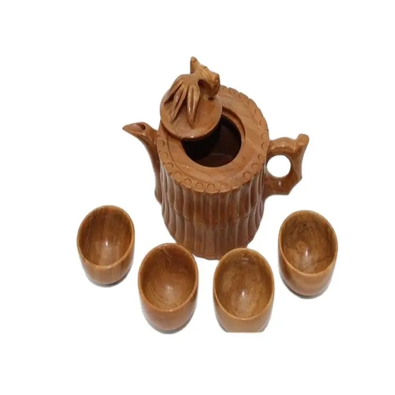 

Chinese Kung Fu Tea With Natural Medical Stone Teapot And Tea Cup A Set
