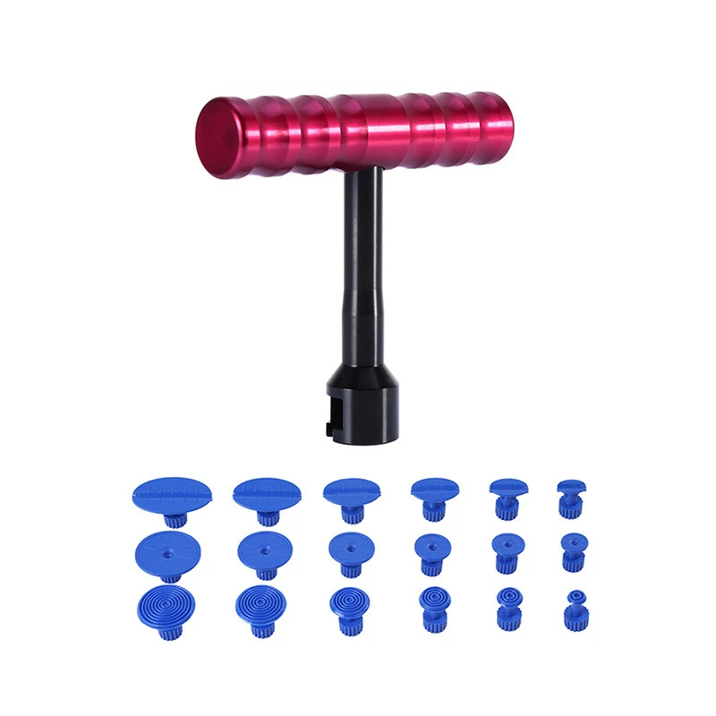 

Car Body DIY Tools Dent Puller Kit Paintless Dent Repair Tools Dent Removal Mini Hand Lifter Small T-Bar Hand Tool Set