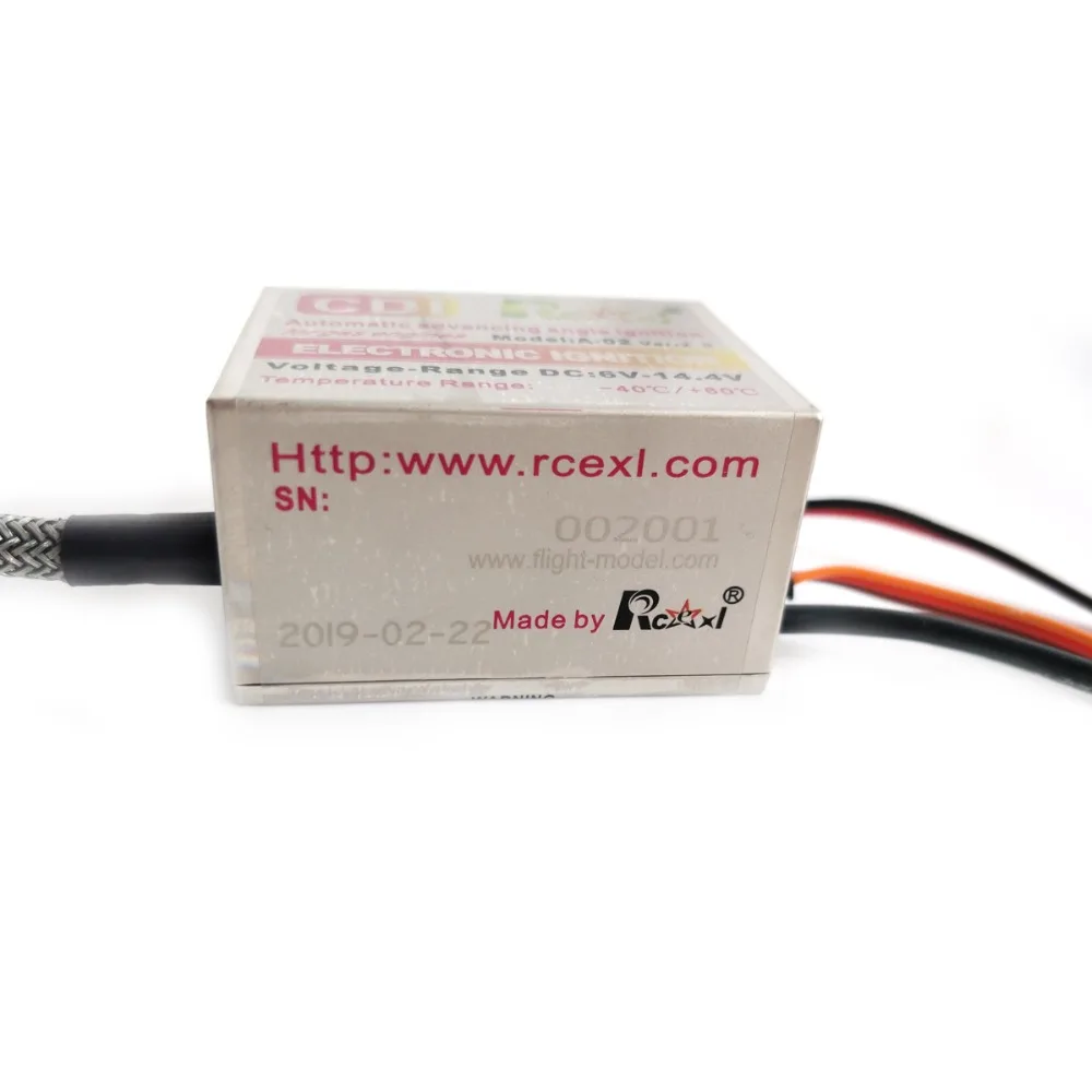 Rcexl Single CDI зажигание для RC модели NGK CM6 10 мм Свеча зажигания 90 градусов DA DLE газ