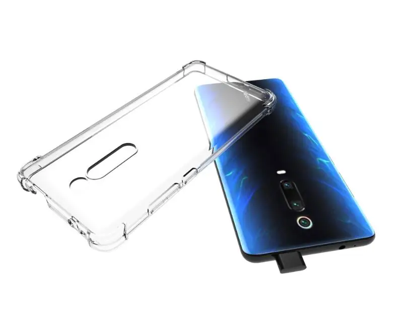 Для Xiaomi Redmi K30 Pro прозрачный чехол+ закаленное стекло Мягкий ТПУ гелевый защитный чехол для телефона