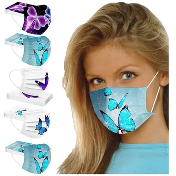 

50 Pc Adult Disposable Masque Halloween Cosplay Print Маска Mascarillas Desechable Earloop Eye Patch Mondkapjes Mondmasker