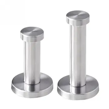 

50mm / 70mm Coat Silver Hook Bathroom Wall Mount Stainless Steel Cylinder Towel Utility Strong Robe Simple To Use And Install