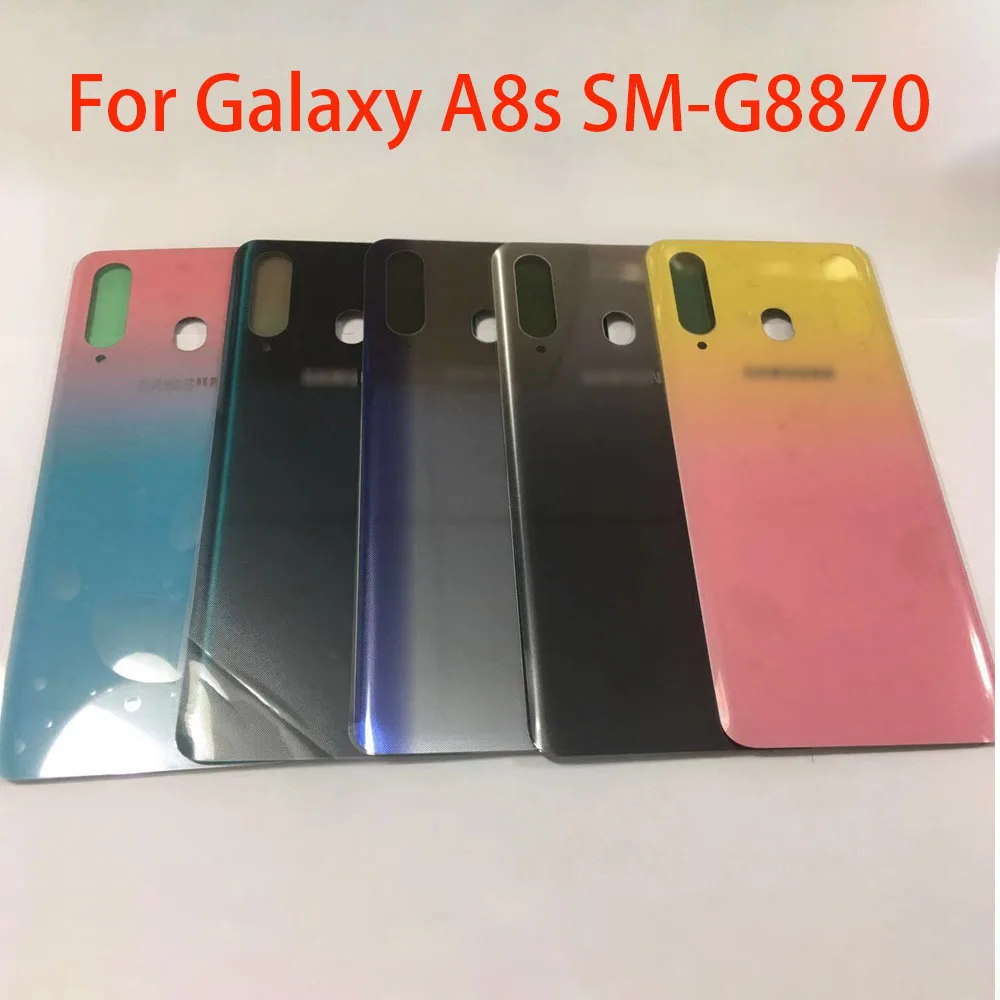 Для Samsung Galaxy A8s SM-G8870 задняя крышка батарейного отсека Дверь Корпус чехол заднее стекло запасные части для Samsung Galaxy A8 s