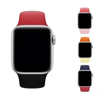 

100pcs Sports silicone Band For Apple watch Series 4/3/2/1Replace Bracelet Strap watchband Watchstrap for apple watch 42mm 38mm