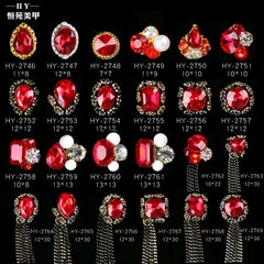 Nail Ornament Nail Jewelry Flower Tassels Big Gem Laser Drilling