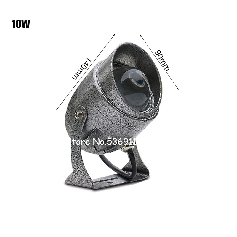 thumbnail image 1 of Foco LED para césped, 3 W, 10 W, bañador de pared, resistente al agua, foco de haz estrecho, iluminación exterior para paisajes, CA 100-240 V, CC 12 V, 1 of 5