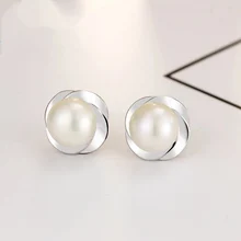 CodeMonkey,, S925 серебро, жемчуг, простые серьги, высокий темперамент, Женская продукция, высокое ювелирное изделие, свадебные CME1046
