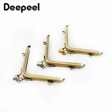 

5pcs Deepeel 11cm Triangle Mini Purse Frame Kiss Clasp Bronze Metal Sewing Brackets Diy Vintage Coin Bag Clip Accessories BS166