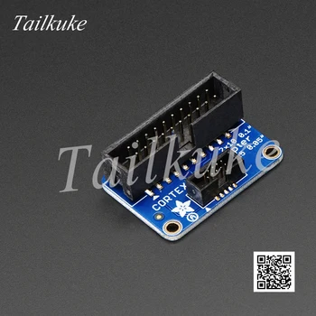 

2pcs/lot JTAG Adapter Board 20-pin 2.54mm to 10-pin 1.27mm Support JLINK SWD