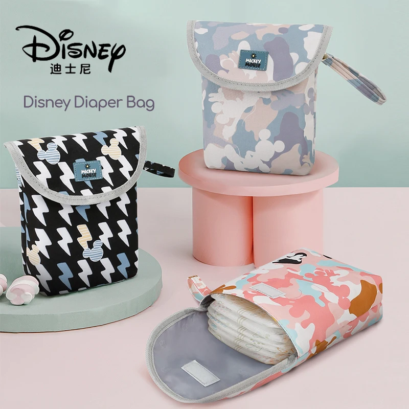 Disney Baby Diaper Bag Go Out Portable Baby Diaper Handbag Large Capacity Item Storage Bag