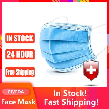 

Mask Disposable Mask Face Mask Mouth Mask 3 Layer Anti Dust Mask Meltblown Nonwoven Elastic Earloop Mask