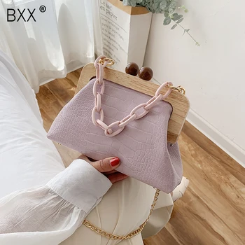 

[BXX] Solid Color Simple PU Leather Crossbody Bags For Women 2020 Summer Elegant Shoulder Handbags Female Travel Bags HN204