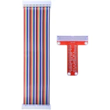Ahududu Pi 4 B 3 aksesuarları kiti GPIO T tipi genişletme kartı + 65 adet aktarma kabloları + 400 delik/kravat puan Breadboard Pcb kartı