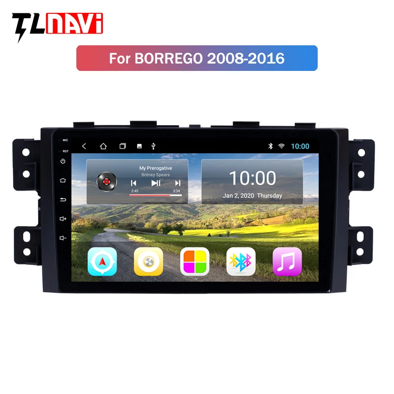2G RAM 9 inch Touch Screen radio Android 9 Car Stereo GPS Navigation For 2008-2016 KIA Borrego Mohave 2G RAM 9 inch Touch Screen radio Android 9 Car Stereo GPS Navigation For 2008-2016 KIA Borrego Mohave
