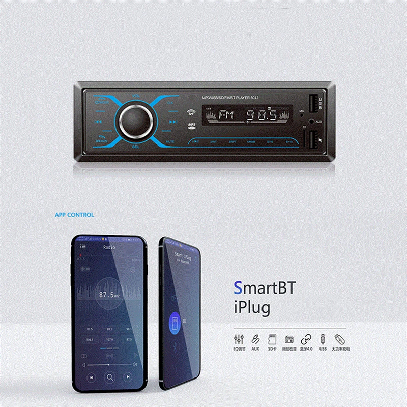 

Car Multimedia MP4 MP5 Radio 4.1 Inch Audio Mirror Link Stereo Bluetooth Rear View Carmera USB AUX Music Player