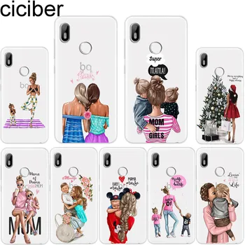 

ciciber For BQ Aquaris C U2 U X5 V VS X2 X Lite Pro Plus E5 s E4.5 M5 M5.5 M4.5 Back Cover Clear TPU Phone Cases Fashion Mom