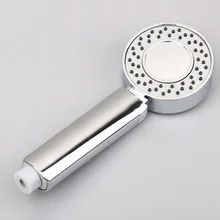 Double-sided Dual Function Shower Head Water Saving Round ABS Chrome Booster Bath Shower High Pressure Handheld Hand Shower