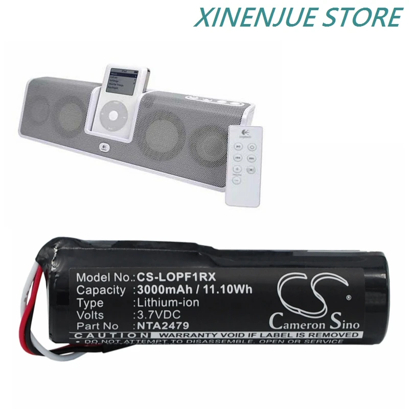 Аккумулятор Cameron Sino 2200 мАч/3000 мАч для Logitech MM50 Pure-Fi Anywhere Speaker 1st NTA2479 CS Bateria EXW