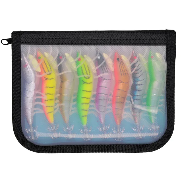 14pcs Glow In The Dark Shrimp Fishing Lures - Soft Baits With Hooks For Freshwater & Saltwater - View #9