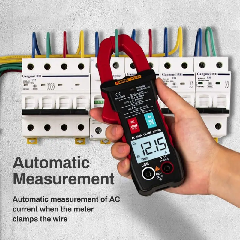 

ST205 Digital Clamp Meter Analog Multimeter Current Clamp DC/AC Intelligent AUTO range meter with temperature tester63HF