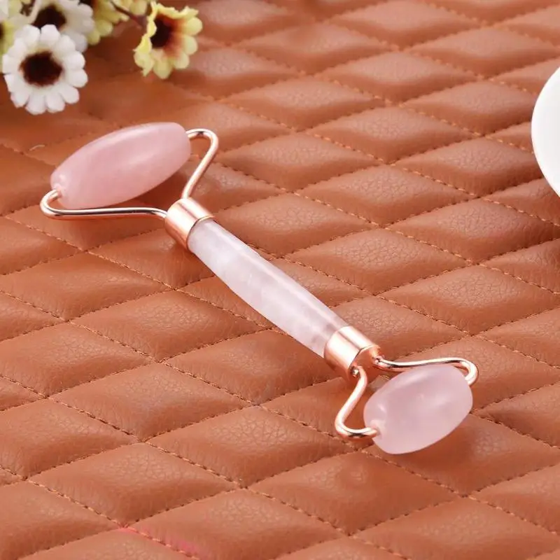 2pcs Natural Jade Scraper Plate Gua Sha Board Massage Roller Double Head Slimming Health Skin Care Tools Facial Massage