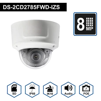 

Hikvision 8MP(4K) Dome POE IP Camera With Audio Home/Outdoor Security Surveillance H.265 IR 30M IP 66 DS-2CD2785FWD-IZS