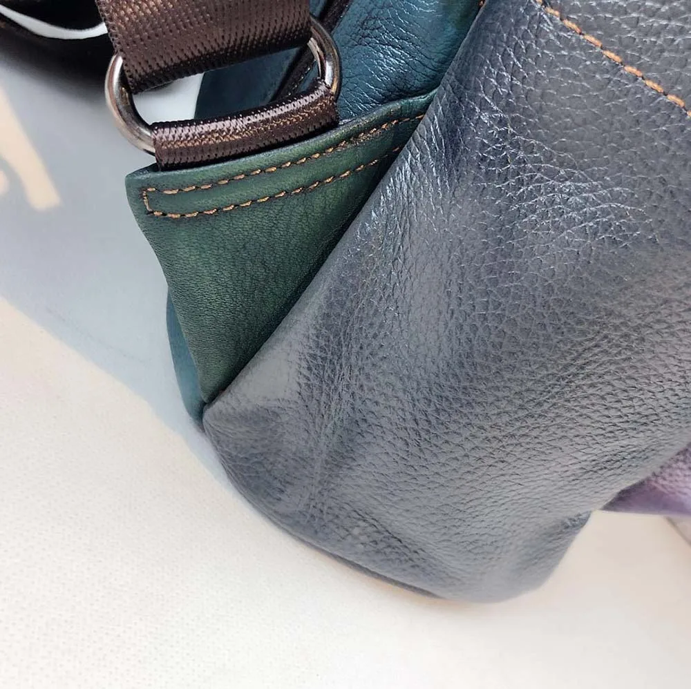 Lukegear натуральный кожаный рюкзак женский подлинный материал Рюкзак Винтажный Панк Рюкзак Винтажный прочный