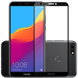 Premium 9D HD Tempered Glass Screen Protector - Black (Honor7C 5.99inch)