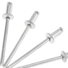 200 шт M3.2x7mm алюминиевый заклёпный пистолет ядро потянув клепки пробок оправки для ногтей с мушроновой головкой и полированной хромированной поверхностью