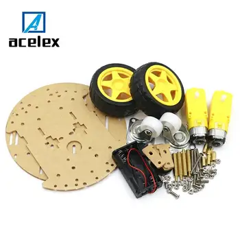 

Intelligent car chassis robot tracking car obstacle avoidance car with code wheel strong magnetic motor rt-4