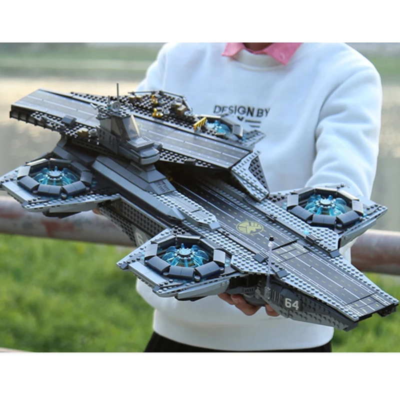 

Sembo Blocks Super Heroes LGSet Marvel Avengers Aircraft Carrier Helicarrier Model 76042 Model Building Brick Educational Toys