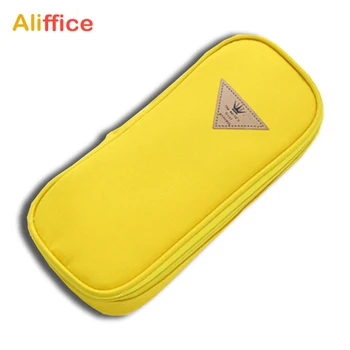 

Pencil Case Big Capacity Storage Oxford Cloth Pen Bag Makeup Pouch Durable Students Stationery with Double Zipper Rectangular