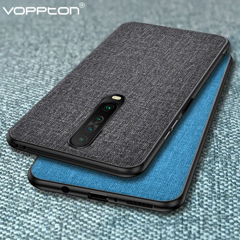 Для POCO X2 чехол для телефона тканевый жесткий из поликарбоната силиконовый каркас