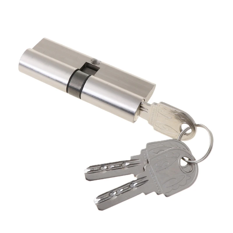 Anti-Theft Door Lock Cylinder with Keys Single Open Cylinder Interior Security Door Lock for Wooden Doors Rust-Proof door lock cylinder