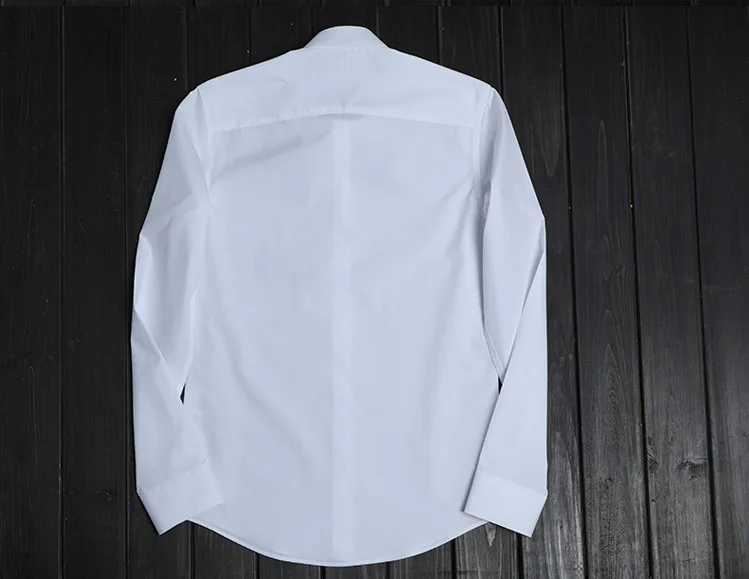 Роскошная черная рубашка с вышивкой Для мужчин свадебные Chemise Homme Фирменная Новинка Slim Fit Повседневное Мужская одежда, рубашки, деловая, общественная рубашка