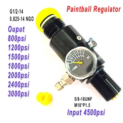 High Quality 4500psi Pressure Regulator Paintball HPA Tank High Compressed Regulating Valve Output Male Connector 5/8-18unf