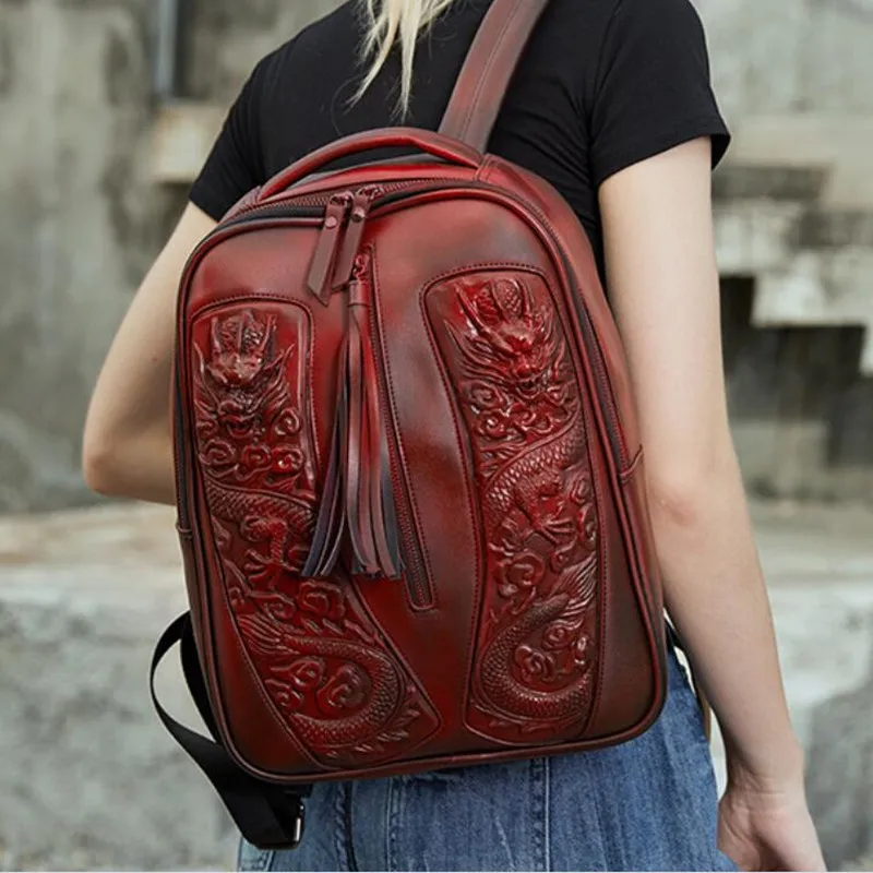 Bag 2023 New Printed Backpack Large Capacity Travel Backpack Old  Fashionable Leisure Versatile Women's Bag Schoolbag - AliExpress